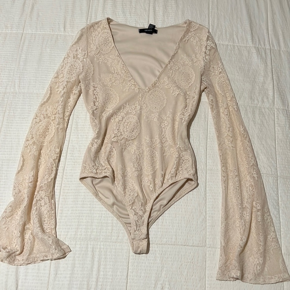 Boho Body Suit Low Neck Line